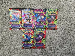 6x Pokemon TCG Phantasmal Flames Booster Pack - Factory Sealed - Image 1