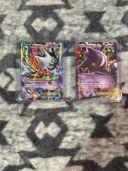 Pokemon TCG XY Gengar EX & Mega Gengar EX Full Art Holo Lot 2014 English - Image 1