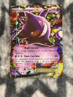 Pokemon TCG XY Gengar EX & Mega Gengar EX Full Art Holo Lot 2014 English - Image 5