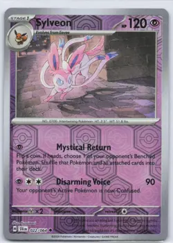 Sylveon 022/064 Uncommon Shrouded Fable Pokemon TCG Reverse Holo NM - Image 1