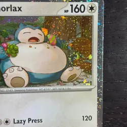 Snorlax SVP 122 Pokemon Scarlet & Violet Black Star Promo Cosmos Holo SWIRL NM - Image 4