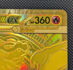 Mega Charizard X ex - 130/094 Phantasmal Flames Gold Pokemon - NM (READ) - Image 3