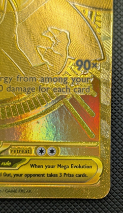 Mega Charizard X ex - 130/094 Phantasmal Flames Gold Pokemon - NM (READ) - Image 5