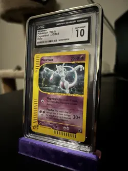 CGC Gem Mint 10 Mewtwo Pokemon (2002) Expedition - 20/165 Holo - Image 3