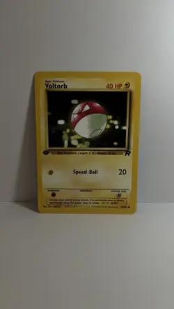 Pokemon TCG Voltorb 69/82 Team Rocket 69/82 1st Edition Non-Holo Regular LP - Image 1