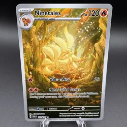 NINETALES 2023 POKEMON SV03 OBSIDIAN FLAMES ILLUSTRATION RARE 199/197 - Image 1