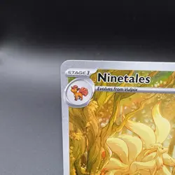 NINETALES 2023 POKEMON SV03 OBSIDIAN FLAMES ILLUSTRATION RARE 199/197 - Image 2