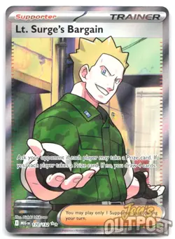 Lt. Surge's Bargain 170/132 Ultra Rare Mega Evolution Pokemon NM - Image 1