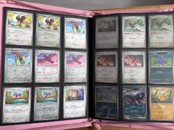 Pokemon SV 151 Complete Base Master Set Reverses, EXs w/VaultX Just Pink Binder - Image 4