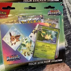 2x Pokemon TCG Prismatic Evolutions Tech Sticker Collection Glaceon + Leafeon - Image 2
