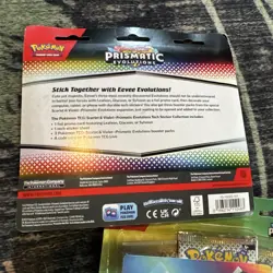 2x Pokemon TCG Prismatic Evolutions Tech Sticker Collection Glaceon + Leafeon - Image 4