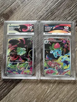 BULBASAUR IVYSAUR 064 & 064/063 SET ACE 10 m1L 2025 JAPANESE ART RARE POKEMON - Image 1