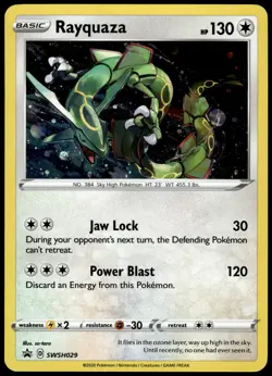 Rayquaza Cosmos Holo SWSH029 Black Star Promo Pokemon [PL] (1) - Image 1