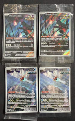 🔥 Pokemon Sealed Promo Lot Kingambit Pecharunt Flutter Mane Iron Bundle Holo Pr - Image 2