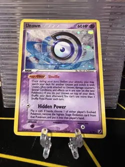 Pokemon Unown (D) D/28 Unseen Forces Holo Rare Basic 60 HP 2005 - Image 1