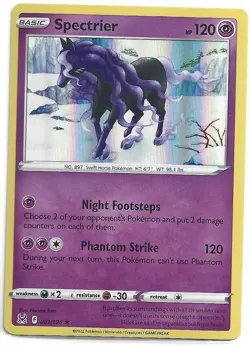 Pokemon TCG: Spectrier - 081/196 Holo Rare - Lost Origin - NM - Image 1