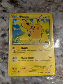 Sealed Pokemon Pikachu Cosmos Holo XY #42/146 Lego Movie Promo 2014 - Image 1