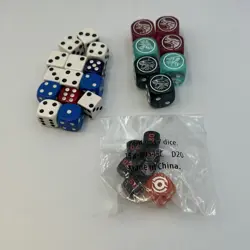 Dice Lot - Yu-Gi-Oh Dragons of Legend Complete Black Red Teal Pokemon + Extras - Image 1