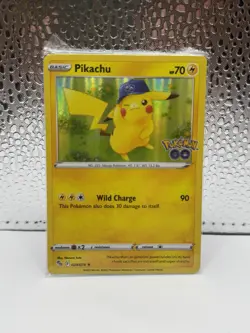Pokemon Pikachu 028/078 English Pokemon GO Holo Sealed Promo Stamped - Image 1
