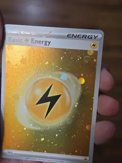 HD Cosmos Holo Basic Lightning Energy SVE 004 - Pokemon 151 - Image 3
