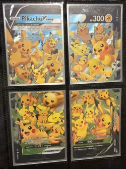 🐱 Pokemon Pikachu V-Union Complete Set SWSH139 140 141 142 Near Mint NM - Image 1