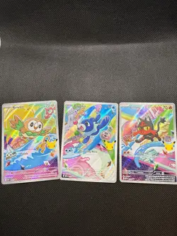 First Partner Illustration Collection Series 1 Gen 7 Alolan Pokemon TCG Set- NM - Image 2