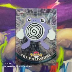 Poliwhirl #61 - Pokemon Topps Chrome TV Animation Edition Holographic - Image 1