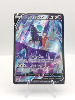 Pokemon Shadow Rider Calyrex V TG17/TG30 Astral Radiance Ultra Rare Light Crease - Image 1