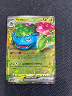 Pokemon TCG Double Rare Venusaur ex 001//142 Stellar Crown - Image 1