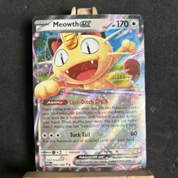 Pokemon TCG - Meowth EX 062/088 - Double Rare - Perfect Order - Image 1