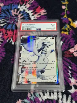 Pokemon TCG 2011 Black & White Reshiram Full Art Ultra Rare Holo PSA 7 113/114 - Image 2