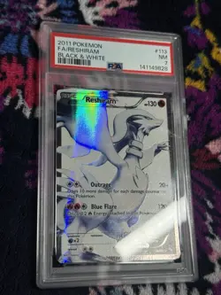 Pokemon TCG 2011 Black & White Reshiram Full Art Ultra Rare Holo PSA 7 113/114 - Image 3