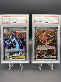 Pokemon MEGA CHARIZARD X ex 023 & ORICORIO ex 024 Promo Sequential 🔥 PSA 10 - Image 1