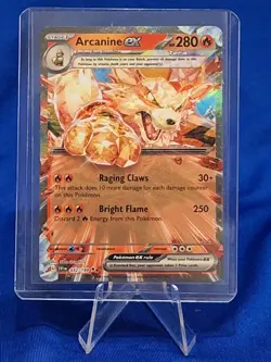 Arcanine EX TERA Holo 032/198 Pokemon Scarlet & Violet Series Double Rare - Image 1