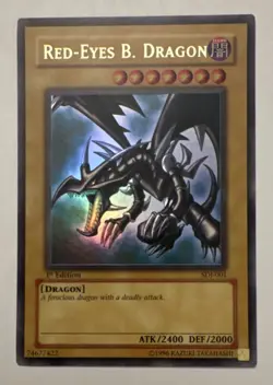 Yu-Gi-Oh! Red-Eyes B. Dragon Starter Deck: Joey Ultra Rare 1st Ed SDJ-001 Konami - Image 1
