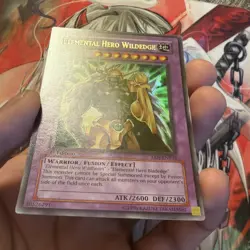 YUGIOH ELEMENTAL HERO WILDEDGE ULTRA RARE 1ST EDITION NM EEN-EN035 EURO - Image 5