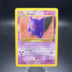 Vintage Gengar Pokemon Fossil 20/62 1999 Non Holo Rare Card LP -j - Image 1