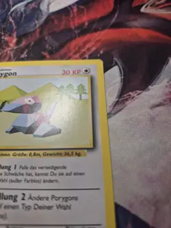 Porygon Base Set 39/102 1st Edition Uncommon German Card Pokemon TCG NM - Image 2