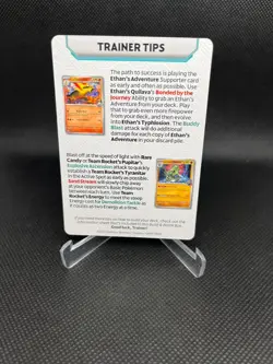 Destined Rivals Build And Battle Trainer Tips Card Ethan's Ho-oh Pokemon Rare - Image 2