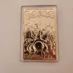 Vintage Pokemon 1999 CHARIZARD Burger King Promo 23k Gold Plated Trading Card - Image 3