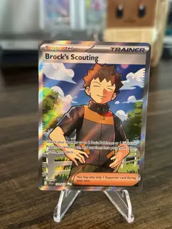 Pokemon TCG - Brock's Scouting - Full Art - 179/159 Sv09: Journey Together - NM - Image 2