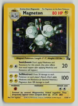 Magneton (11) - Fossil (FO) Holo 11/62 Pokemon - Image 1