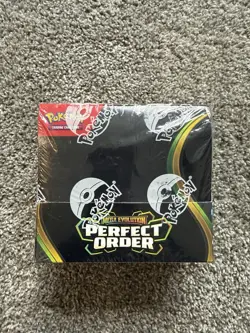 Pokemon TCG Mega Evolution Perfect Order Booster Box Factory Sealed From PC New - Image 1