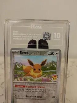 Eevee Pokemon Day 074/131 Prismatic Evolut Holo Stamped Promo English TAG 10 #74 - Image 2