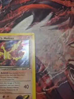 Pokemon TCG Rocket’s Moltres 12/132 Team Rocket Unlimited Holo Rare HP - Image 4
