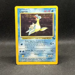 Lapras 10/62 Fossil Holo MP+ Pokemon TCG Wizards Of The Coast Vintage - Image 1