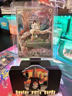 Pokemon Meowth 106/094 – Phantasmal Flames – English IR (Illustration Rare) - Image 1