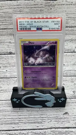 2017 Pokemon XY Mew Holo #XY192 Black Star Mage Mythical Collection Promo PSA 9 - Image 2