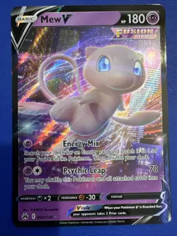 Pokemon TCG Mew V ULTRA RARE Pokemon Crown Zenith 60/159 NM - Image 1