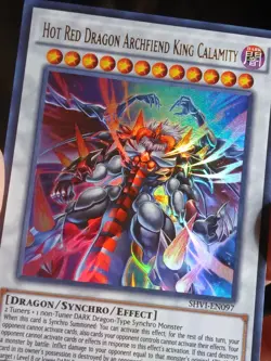 Yugioh Hot Red Dragon Archfiend King Calamity SHVI-EN097 Ultra Rare NM - Image 3